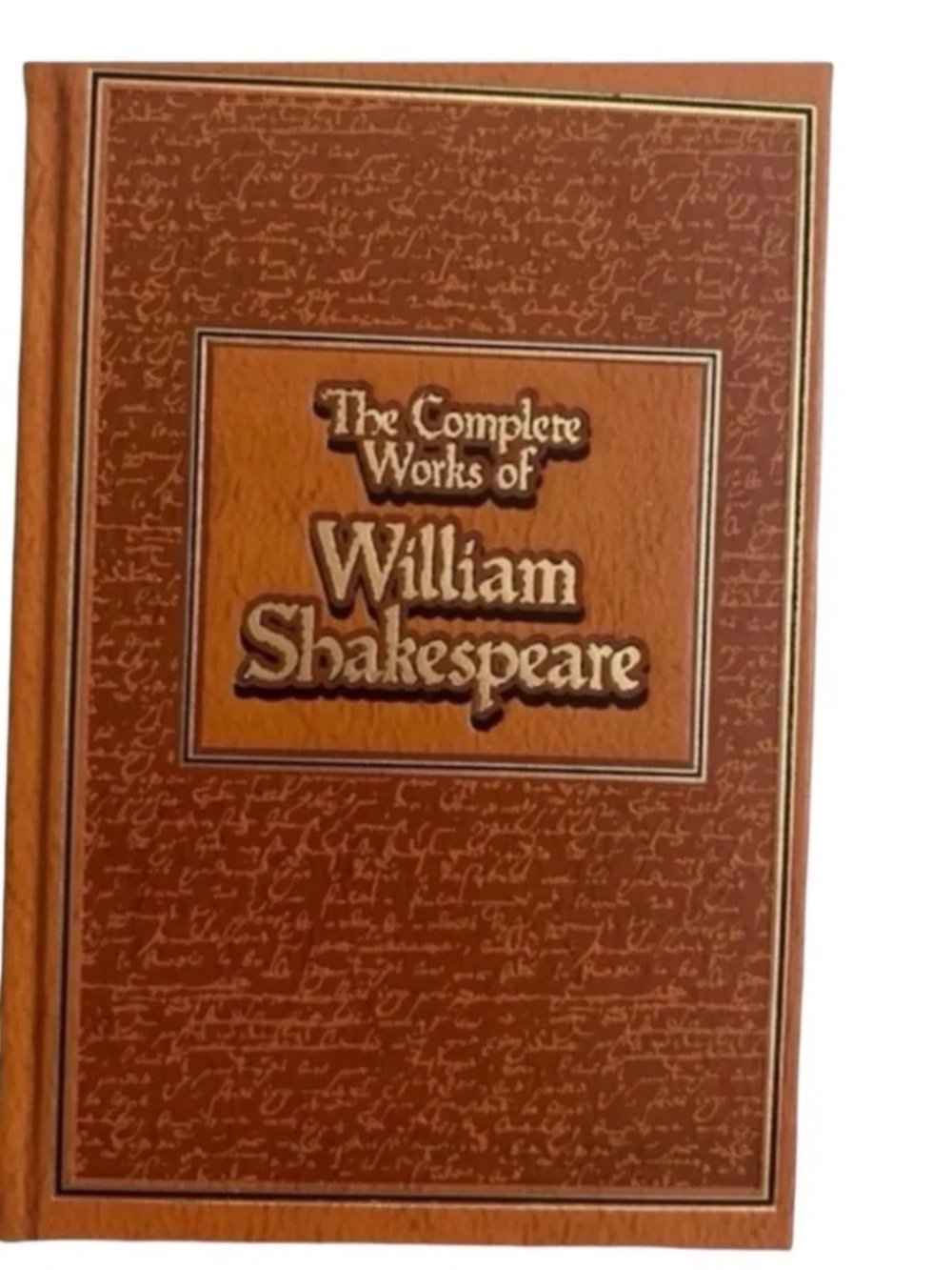Brown Leatherbound William Shakespeare Book